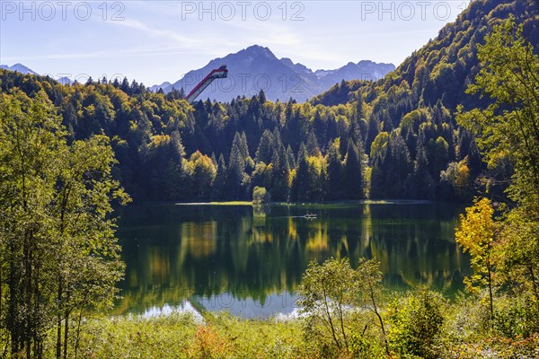 Lake Freiberg and Heini-Klopfer ski jump