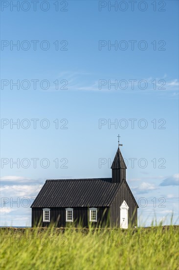 Black wooden church