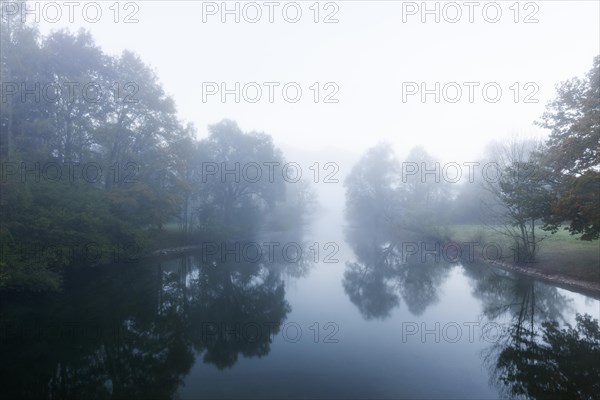 Loisach in fog