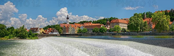 Old town of Landsberg am Lech with Lechwehr