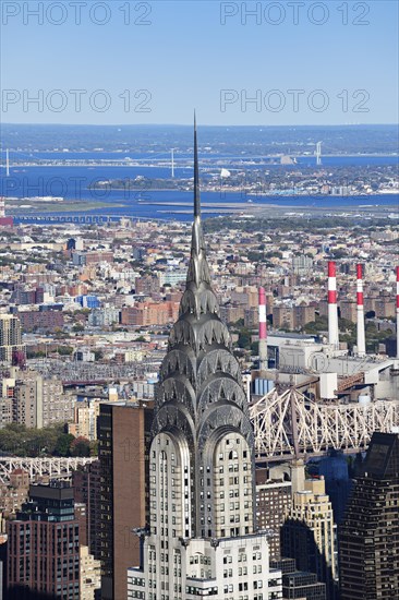 View from the Empire State Building to the Chrysler Building