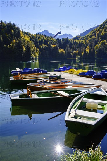 Rowing boats at the jetty