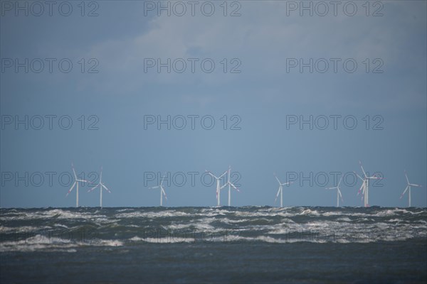Offshore wind farm in the Baltic Sea off Darss