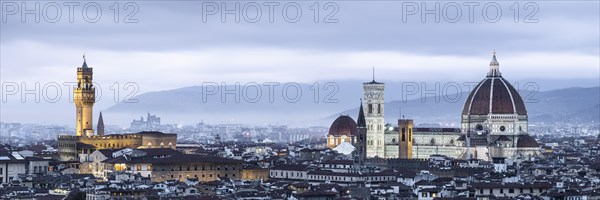 View of Florence with Palazzo Vecchio and Santa Maria del Fiore