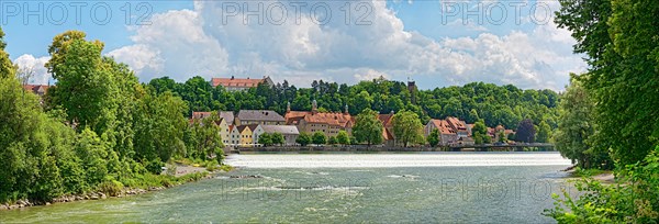 Old town of Landsberg am Lech with Lechwehr