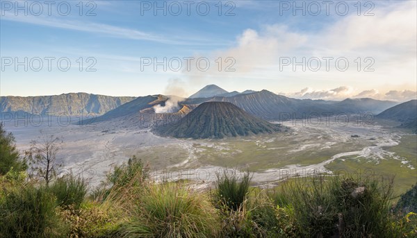 View of volcanic landscape