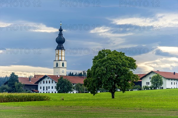 Baroque church of St. James the Elder in the hamlet of Albertaich