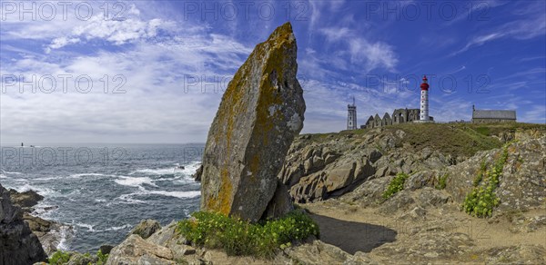 Lighthouse with Saint Mathieu Abbey