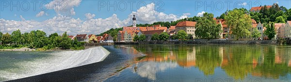 Old town of Landsberg am Lech with Lechwehr