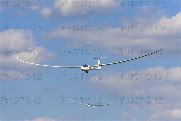 Glider about to land