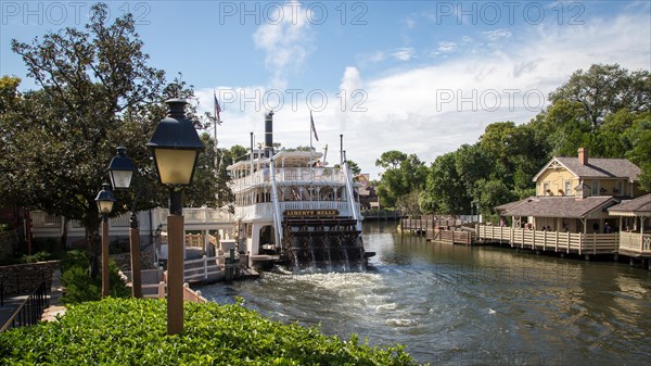 Paddle steamer at the Magic Kingdom theme park