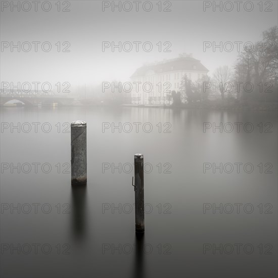 Koepenick Castle and the Long Bridge on the Dahme in Berlin