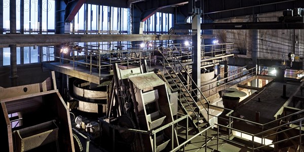 Interior view of the coal washing plant