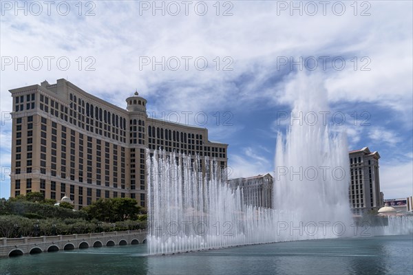 Lake in front of Hotel Bellagio