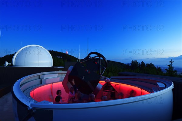 Telescope of the Vega Observatory in the House of Nature at Haunsberg