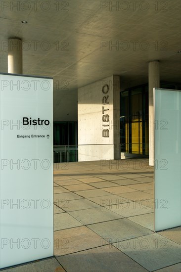 Passage to a bistro at Marie Elisabeth Lueders Haus