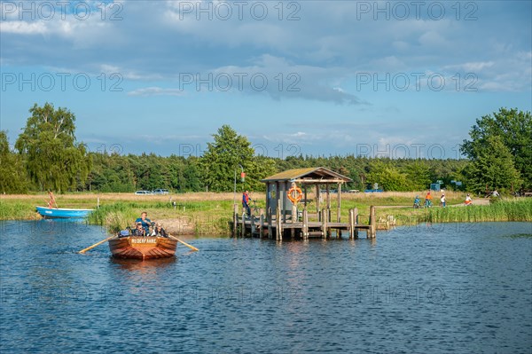 Rowing ferry on the Baaber Bek connecting canal