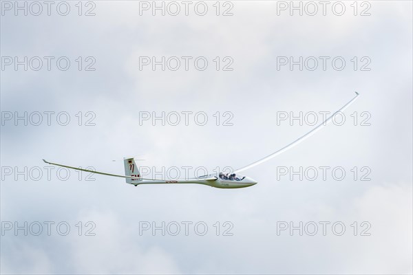 Glider flying in the sky