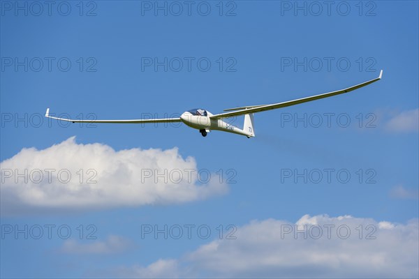 Glider flying in the sky