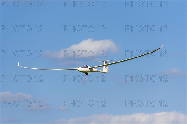 Glider flying in the sky