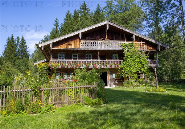 Farmhouse with farm garden