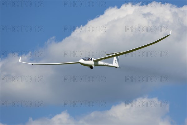 Glider flying in the sky