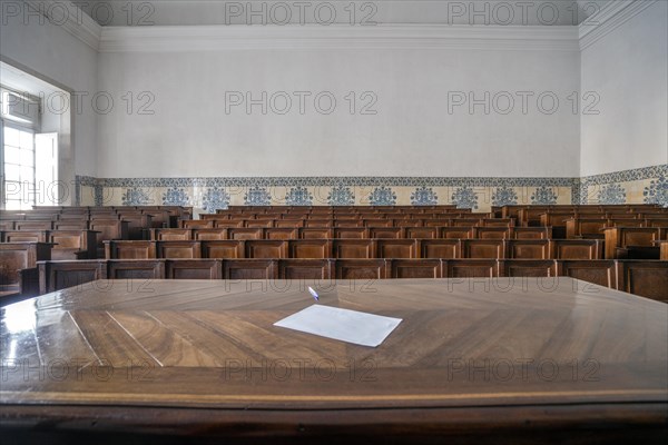 Empty auditorium in University of Coimbra