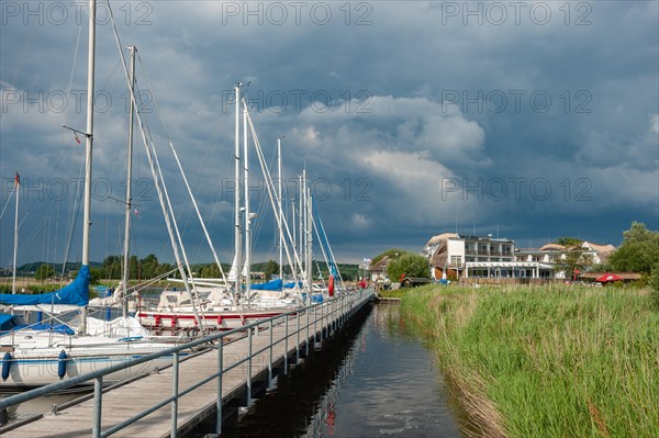 Natural harbour and Hotel Solthus am See