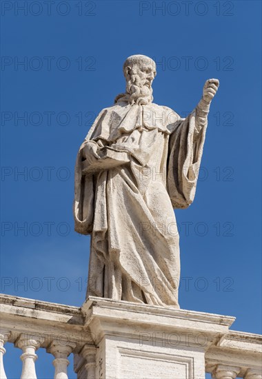 Statue of St. Benedict on Bernini colonnades