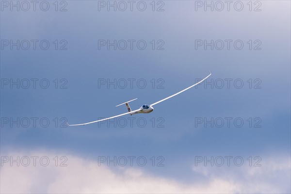 Glider flying in the sky