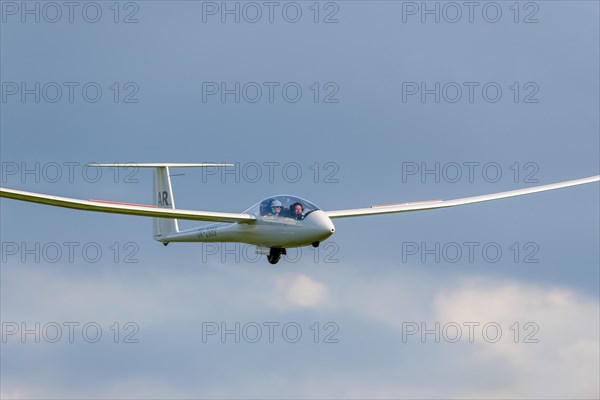 Glider flying in the sky