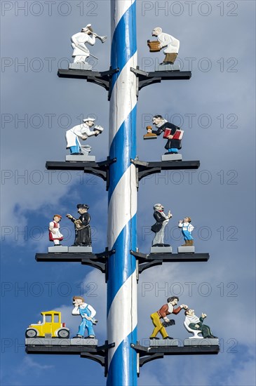 Maypole with guild sign