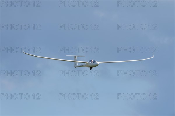 Glider flying in the sky