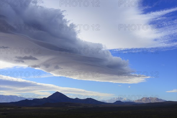 Landscape with dramatic clouds