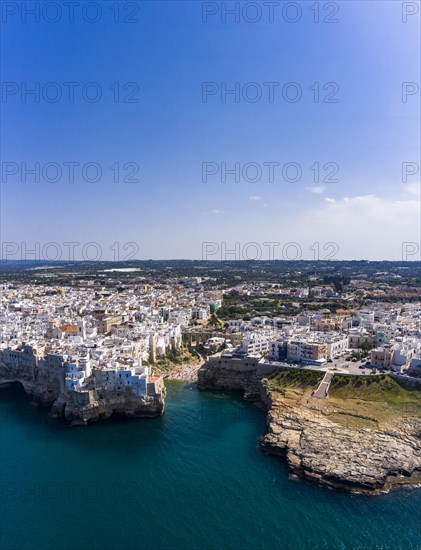 Aerial view of Polignano a Mare