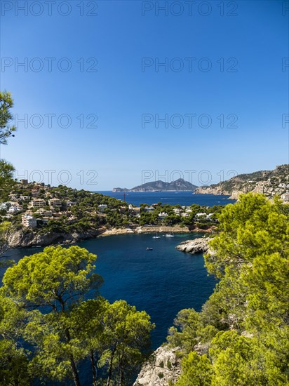 Lonely bay cala Llamp near Costa de Andratx