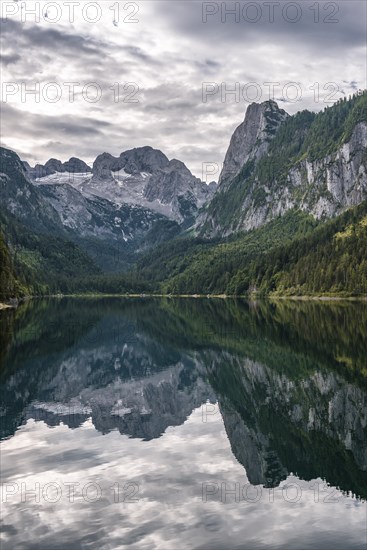 Vorderer Gosausee and Dachstein massif