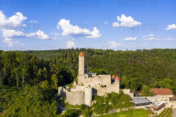 Aerial view of Hornberg Castle