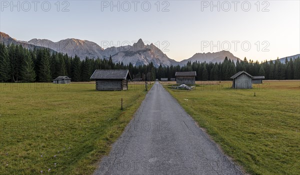 Meadow with Heustadln