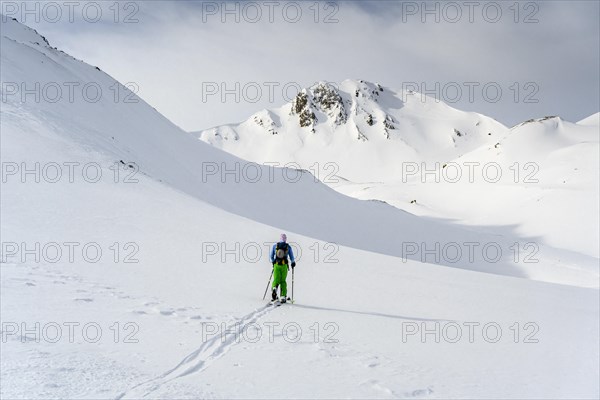 Ski tourers in the snow