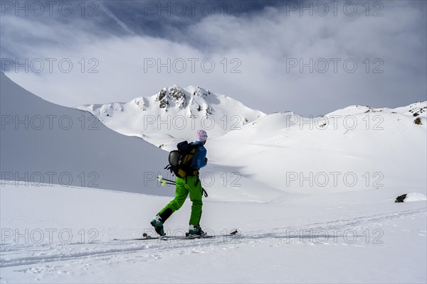 Ski tourers in the snow