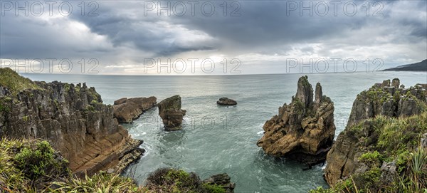 Coastal landscape of sandstone rocks