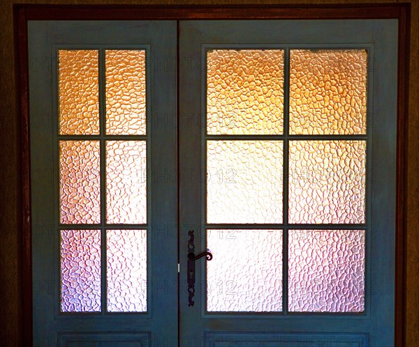 Glass door in a residential house