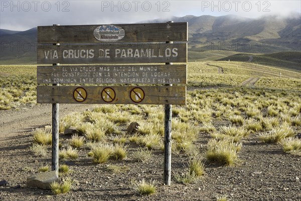 Sign of the highest Way of the Cross in the world