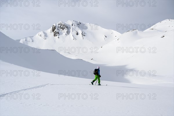 Ski tourers in the snow