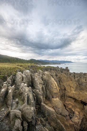 Coastal landscape of sandstone rocks