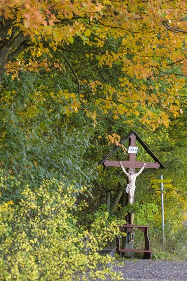 Wayside shrine at the edge of the forest