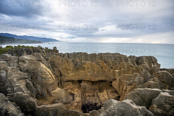 Coastal landscape of sandstone rocks