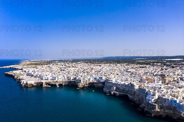 Aerial view of Polignano a Mare