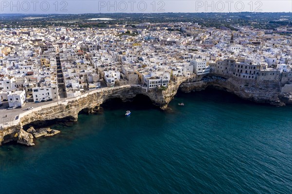 Aerial view of Polignano a Mare